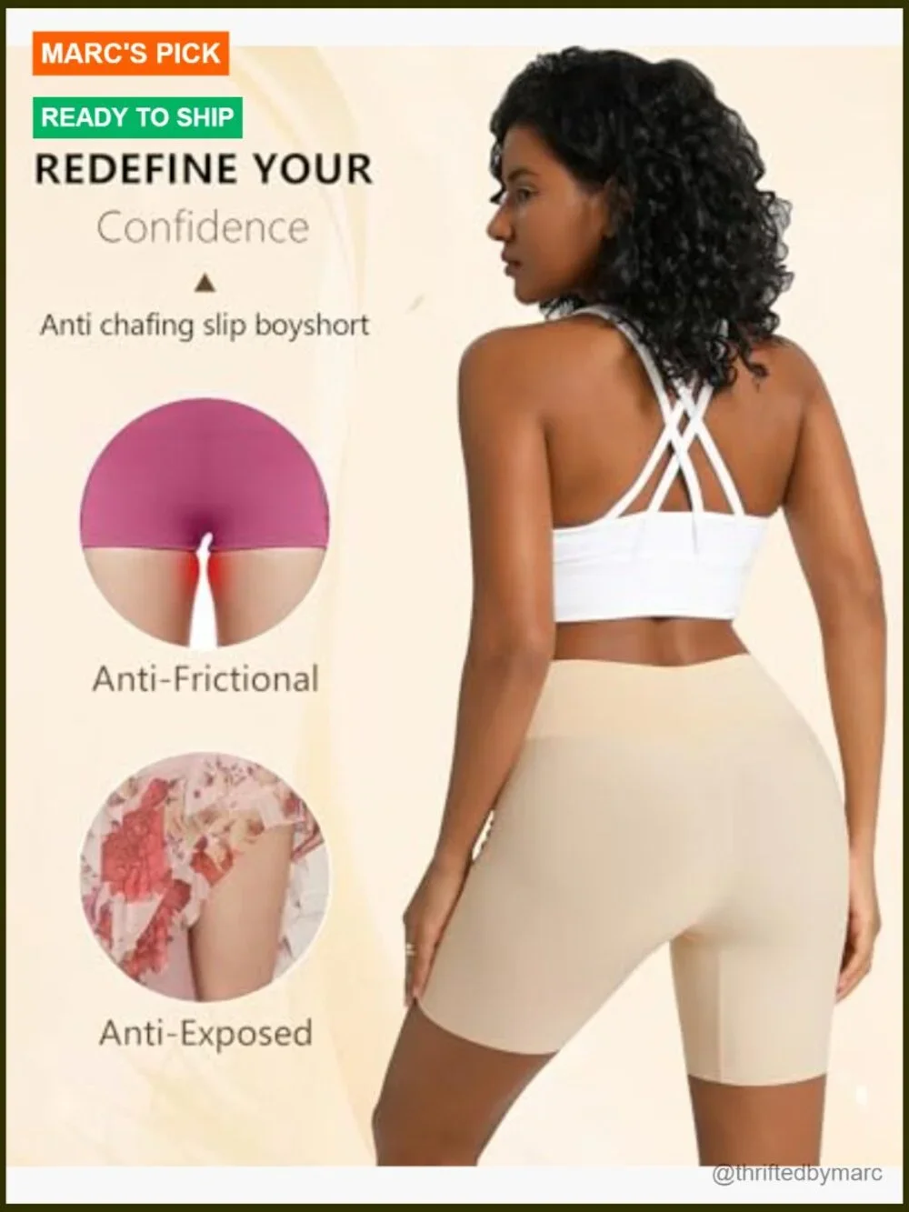 Cooling Slip Shorts for Under Dresses - Anti-Chafing Seamless Boyshort High